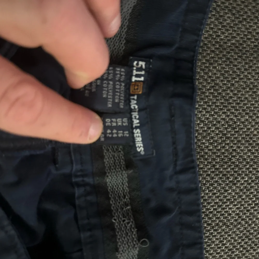 Men's Black Cargo Pants - Picture 6 of 10